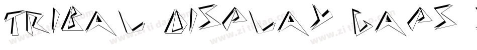 Tribal Display Caps SSi字体转换